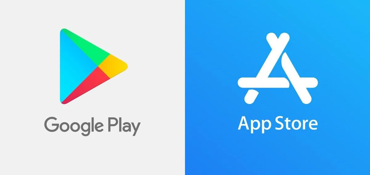App Store och Google Play