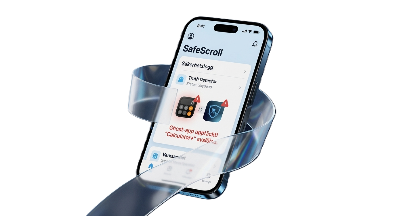 SafeScroll App Mockup